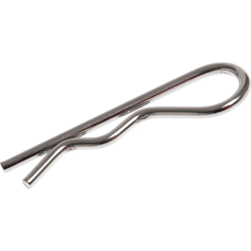 Hillman 0.093 in. X 2-5/16 in. Stainless Steel Hitch Pin Clip (10-Pack), Metallics