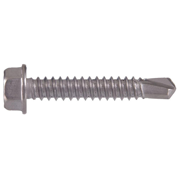 Hillman #12-14 1 in. External Hex Flange Hex-Head Self-Drilling Screw (25-Pack)
