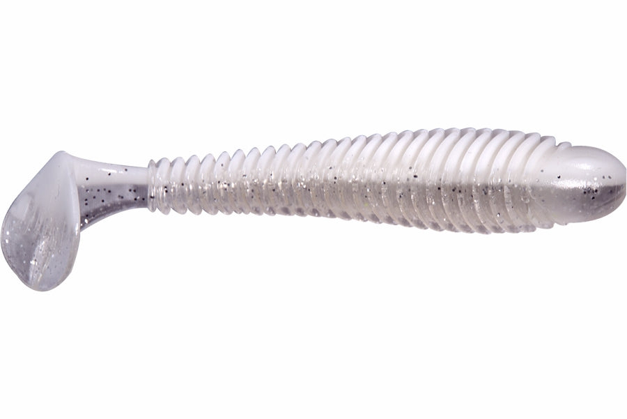 Googan Baits Saucy Swimmer Soft Bait White Pearl Shad – Googan Baits ...