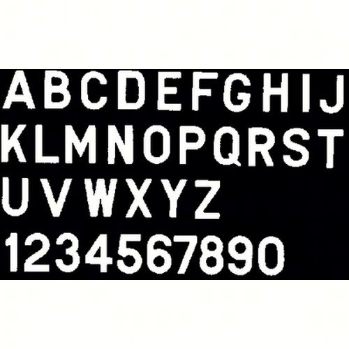 Bernard Engraving PS30WR; Letter White 3 Inch Stick on Inri