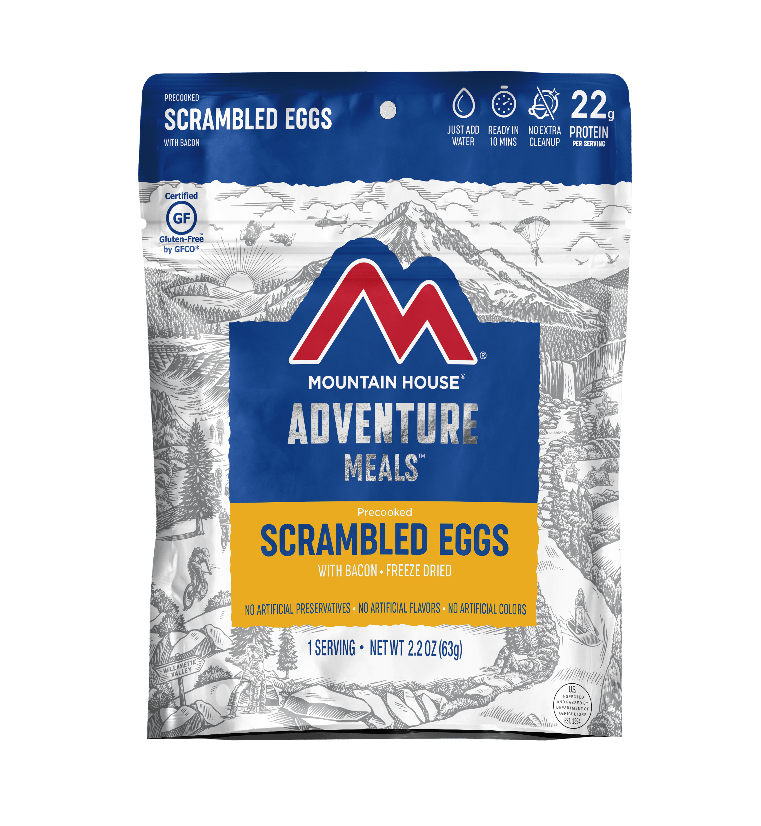 Mountain House Scrambled Eggs With Bacon Pouch