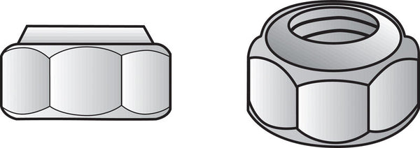 Hillman 5/16 in. Stainless Steel SAE Nylon Lock Nut 50 Pk