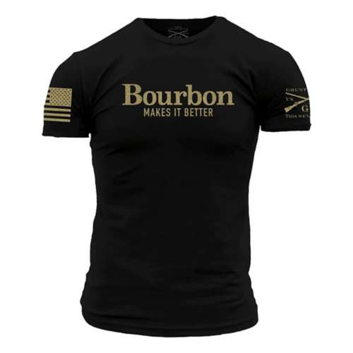 Grunt Style Men's Bourbon Makes It Better Short Sleeve T-Shirt