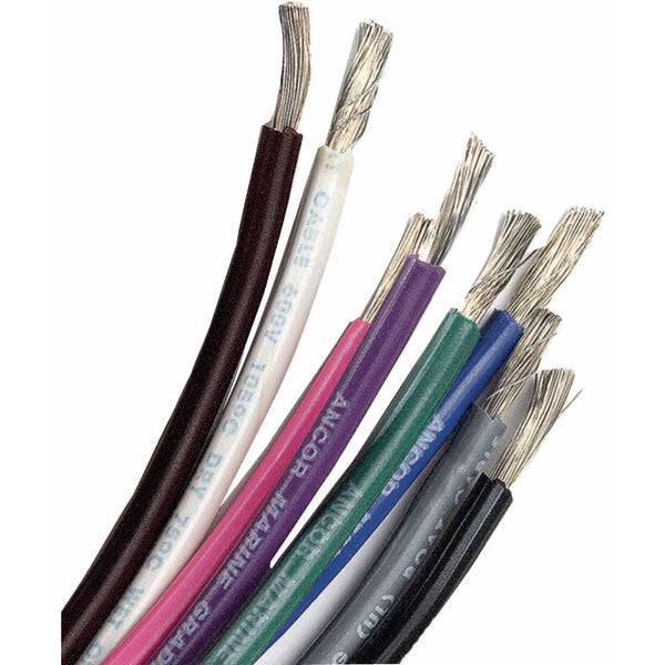 ANCOR 188003 Black 10 AWG Tinned Copper Wire - 8