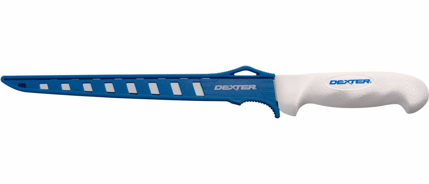 Dexter SG133-8EG Sofgrip 8in Flexible Narrow Fillet Knife W/Edge Guard