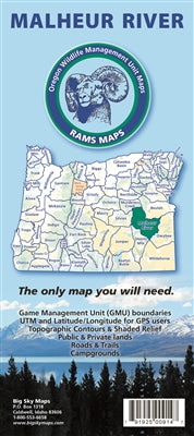 Big Sky Maps Malheur River Gmu Map