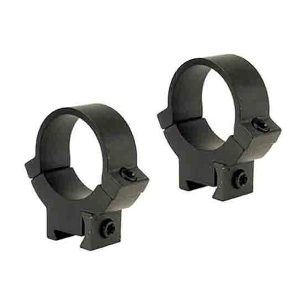 Warne Scope Mounts 7.3/22 Rings Fits 3/8" or 11mm Integrated Dovetail Rail 1" Tube Diameter High Height Solid Steel Matte Black Finish 722M