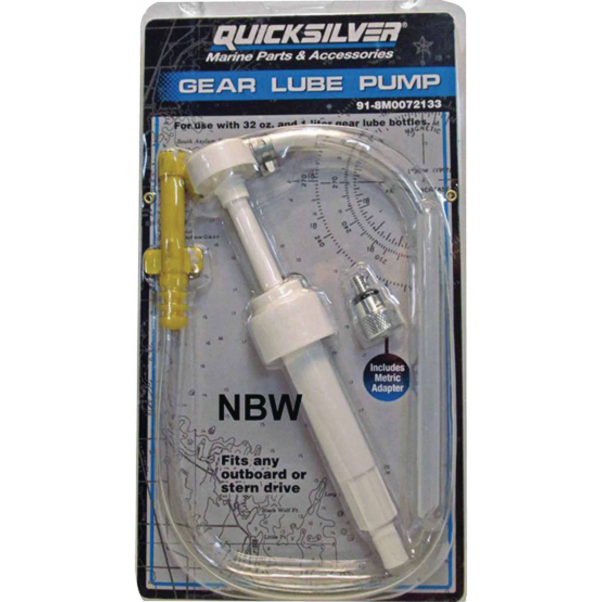 Quicksilver 8M0072133 Gear Lube Pump - Fits One Qt. or One Liter Bottles