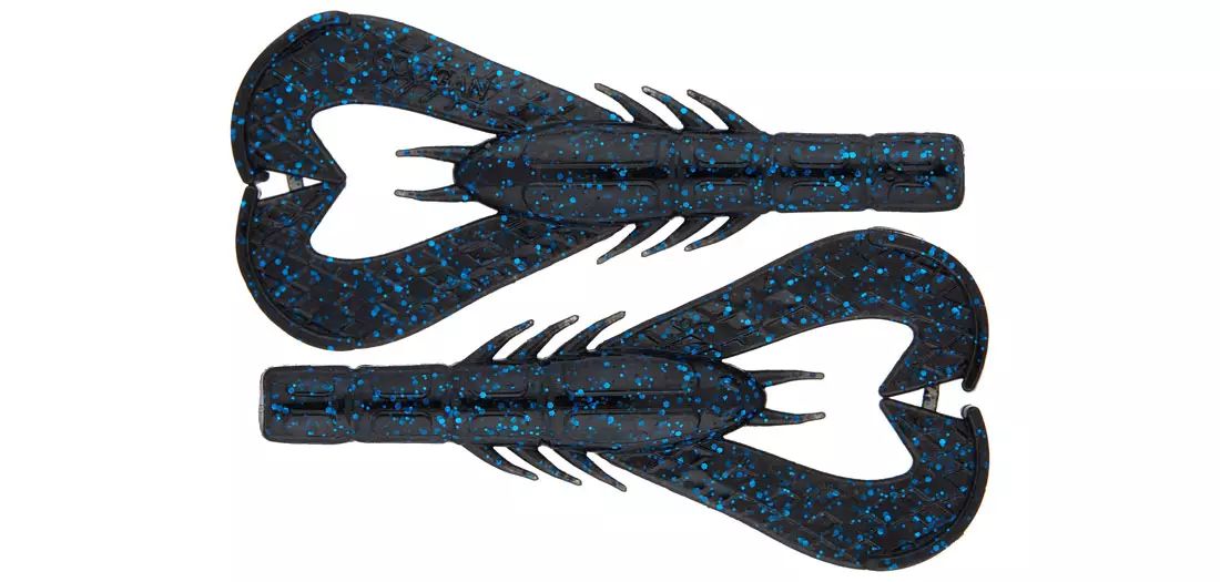 Googan Baits Krackin' Kraw Jr. Soft Bait Black/Blue