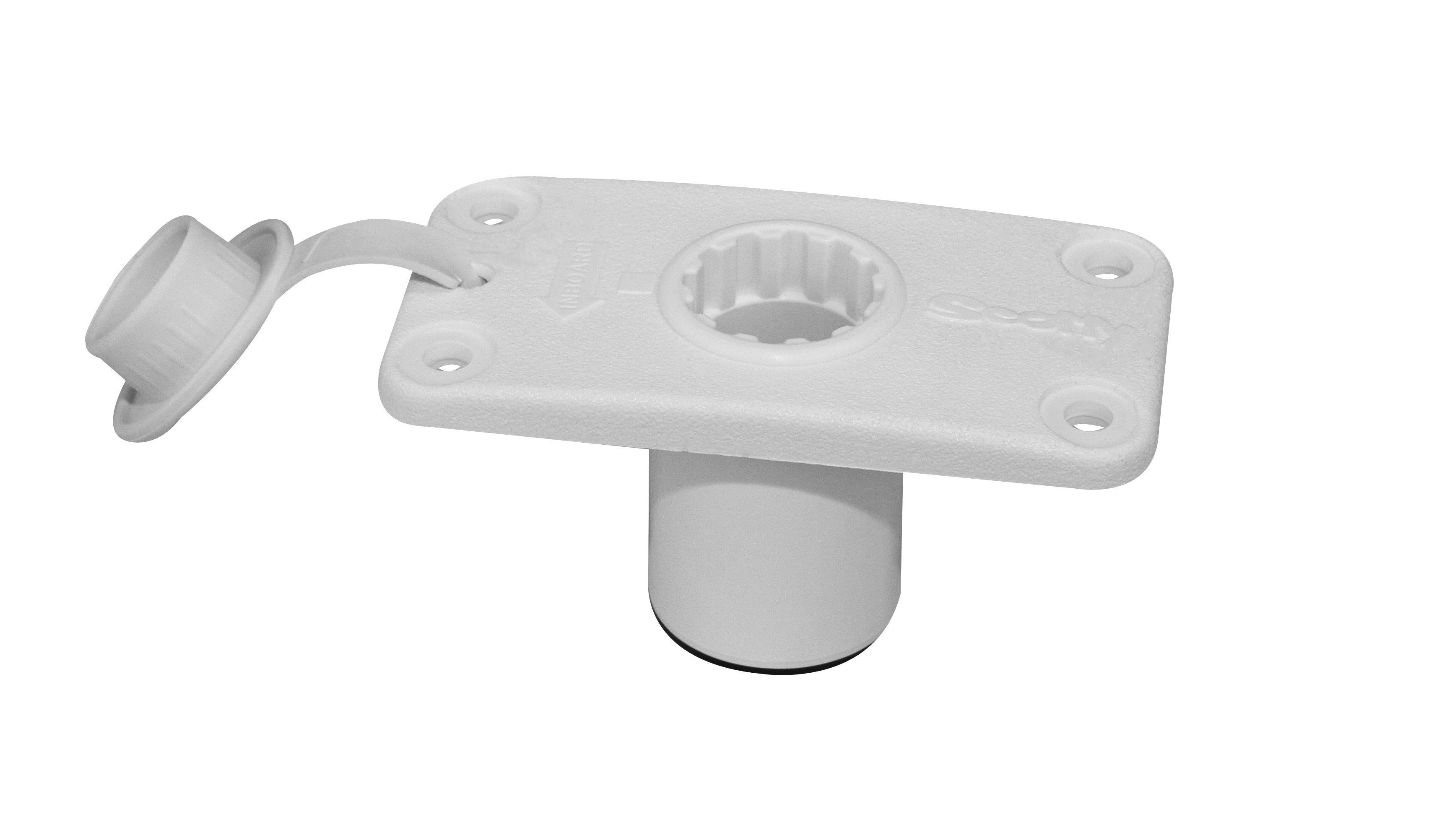 Scotty Flush Deck Mount & Rain Cap