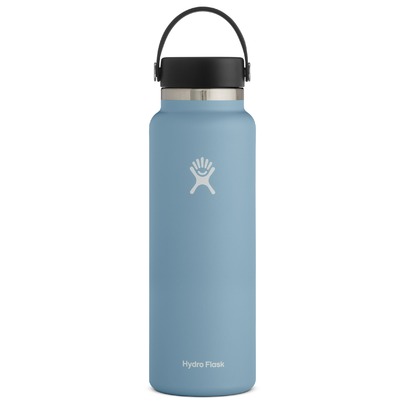 Hydro Flask Wide Mouth Water Bottle with Flex Cap 40oz/1.18 Liter - Rain
