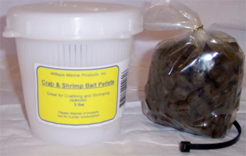 Willapa Marine Bait Jar & Bait Pellets