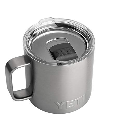 YETI Rambler 14 Oz Mug with MagSlider Lid in Stainless Steel