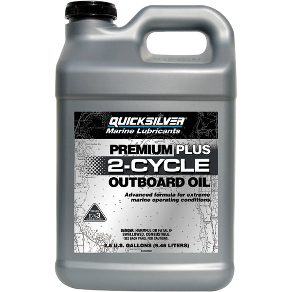Quicksilver Premium Plus 2-Stroke Synthetic Blend Marine Oil - 2.5 Gallon