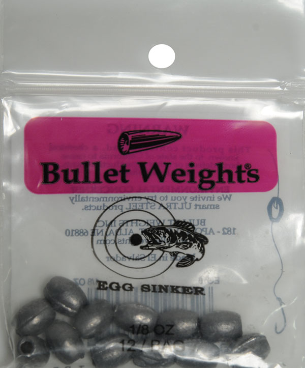 Bullet Weights Egg Sinker 1/8 oz