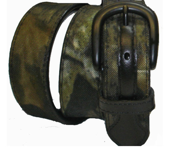 Hickory Creek Mossy Oak & Leather Back Camo Belts