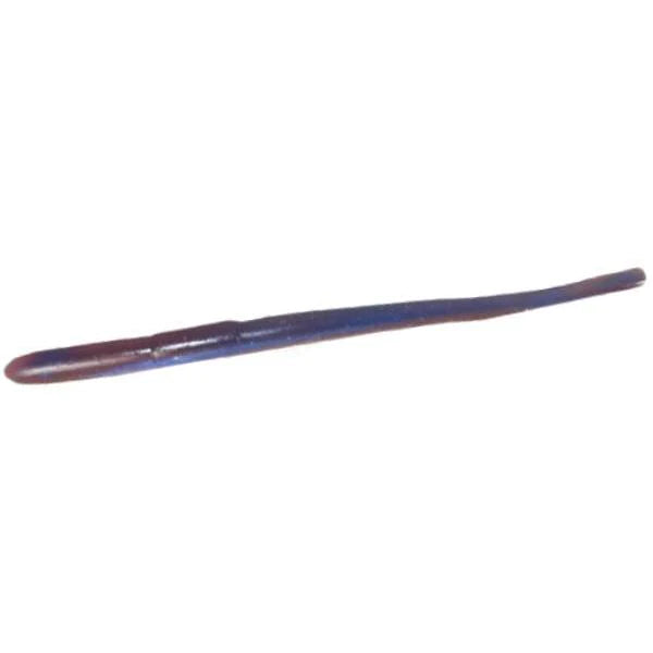 Roboworm Straight Tail Worm 6 Inch Soft Plastic Worm 10 Pack -Blue Crawler)