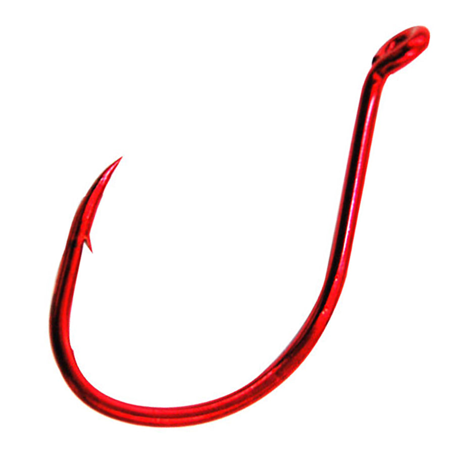 Eagle Claw Lazer Sharp L1 Salmon/Steelhead Octopus Hook - Red - #1 - 51 Pack