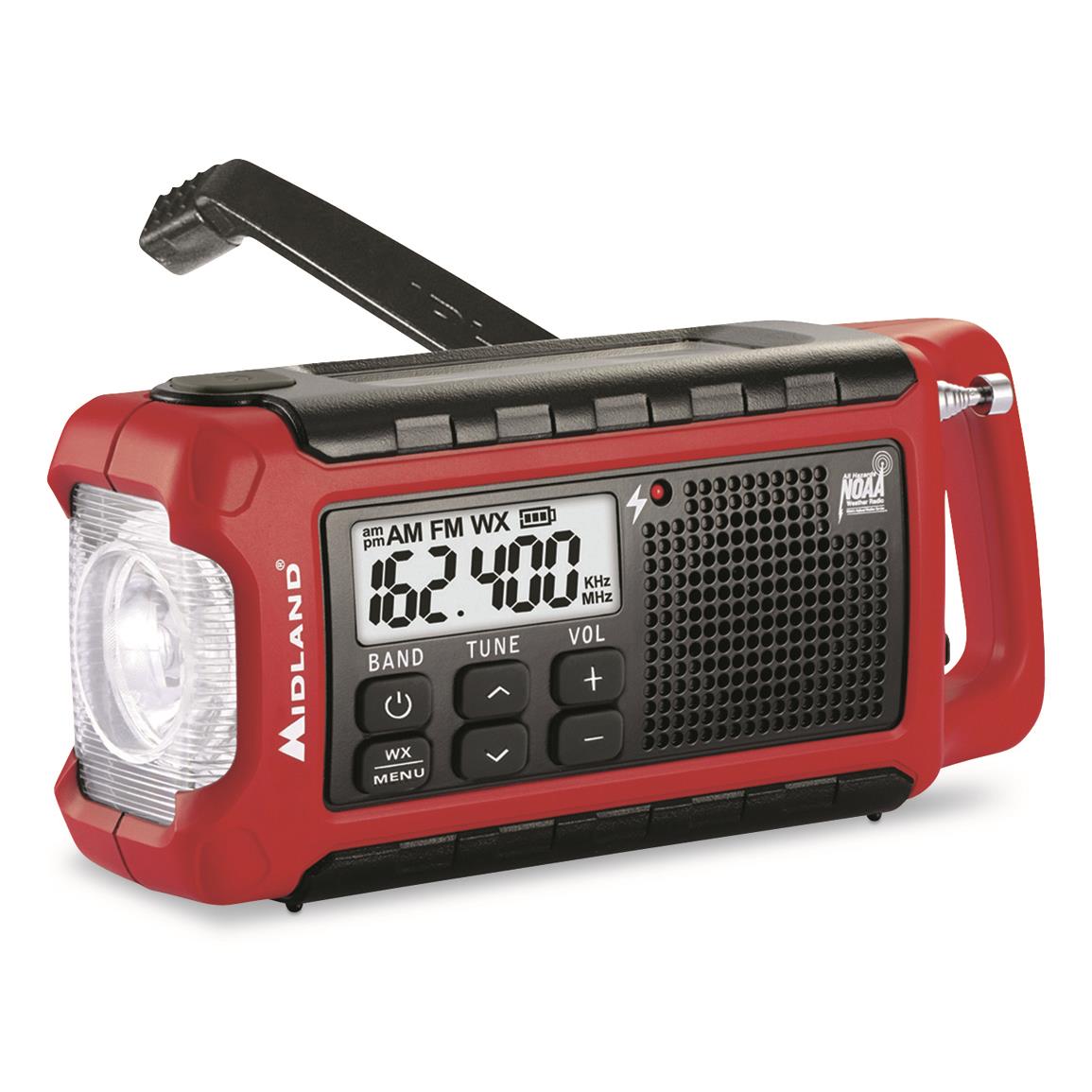 Midland ER210 E+Ready Compact Emergency-Crank Weather Radio