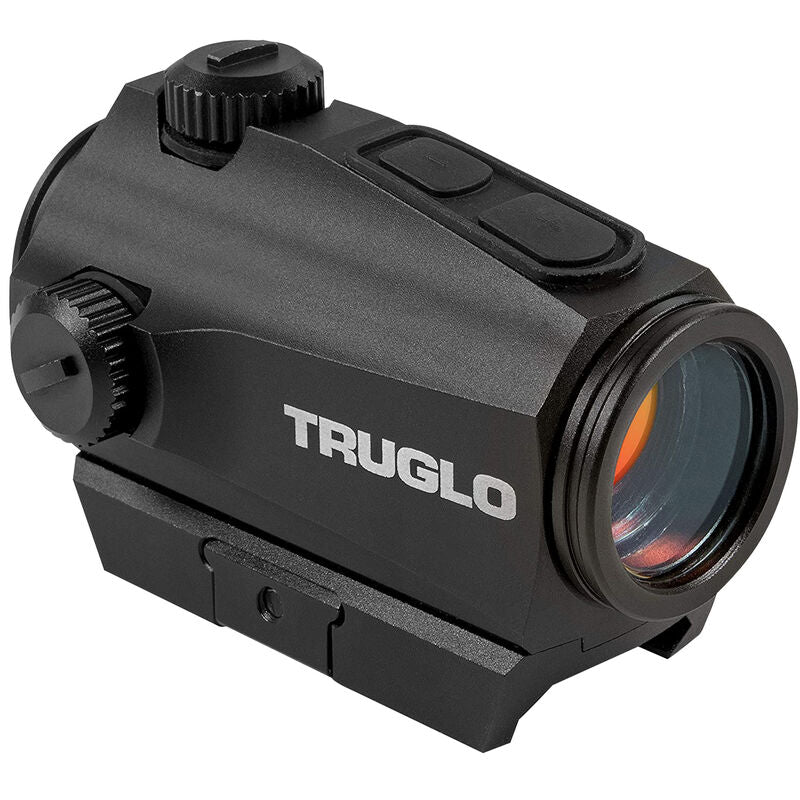 Truglo Ignite Mini Compact 22mm Green Dot Sight Green 2 MOA Dot AAA Battery Low and High Mounts Black Finish