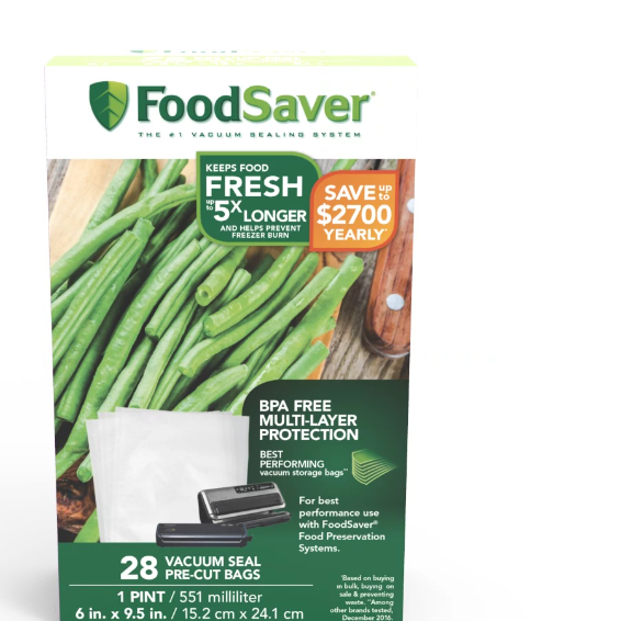 Foodsaver Pint-Size Vacuum-Seal Bags, 28 Count