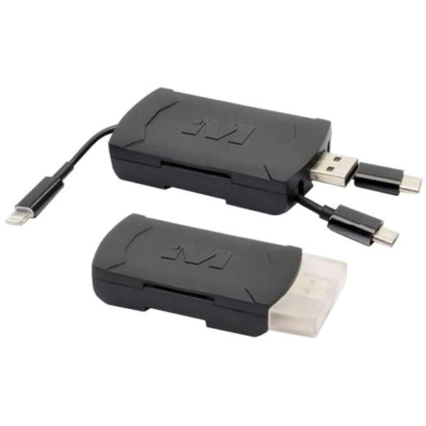 Muddy 4-IN-1 SD Card Reader Connects to Most Devices Black
