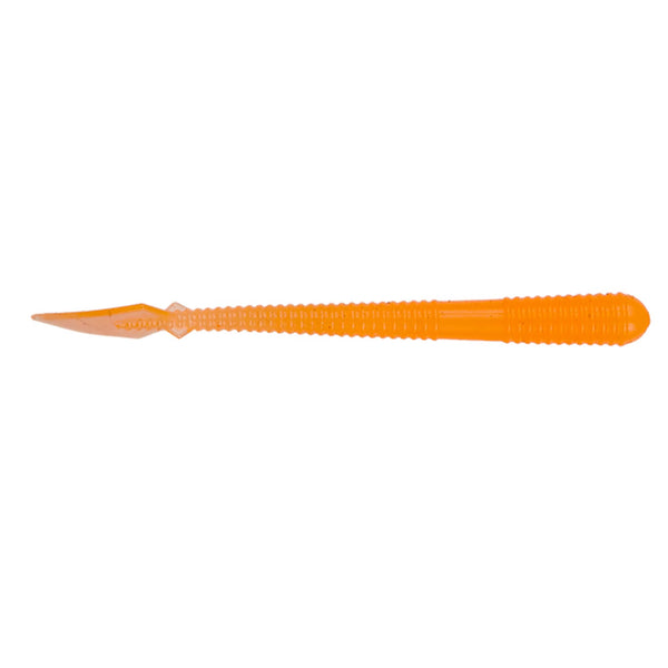 2.5  Freaky Frank S Worm  Buffalo Fork Orange (10 Pack)