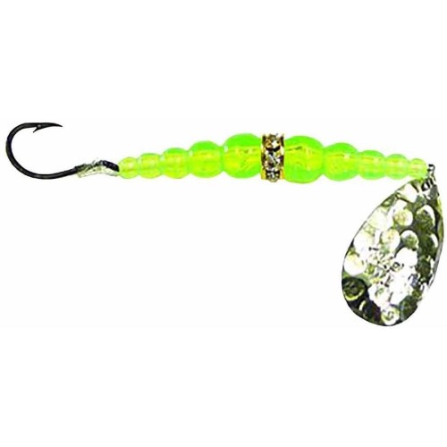 Mack's Lure Wedding Ring Classic Spinner Lures, Size 6, Fluorescent Chartreuse