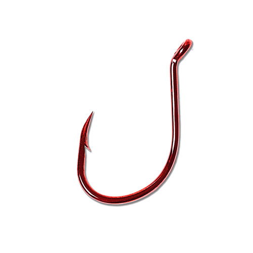 Eagle Claw Lazer Sharp L1 Salmon/Steelhead Octopus Hook - Red - #4 - 57 Pack