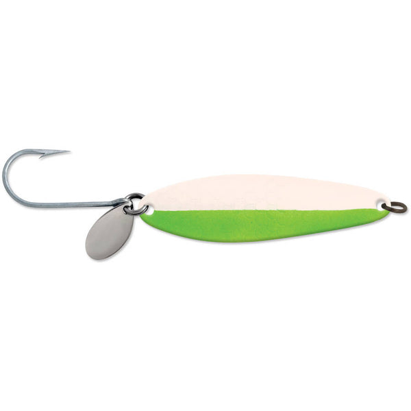 Luhr Jensen Coyote Spoon - Everglo/Flo Green Stripe