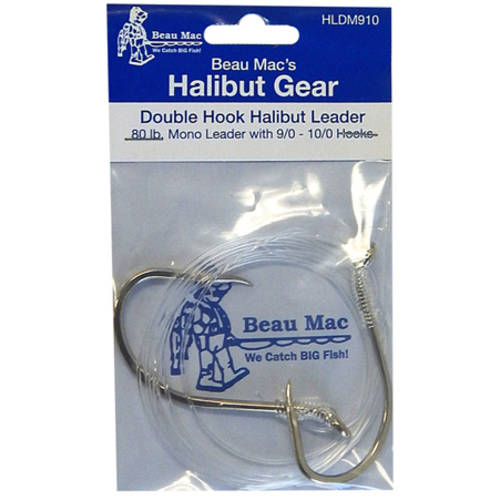 Beau Mac Halibut Leader  80 Lb  Mono:9/0-10/0