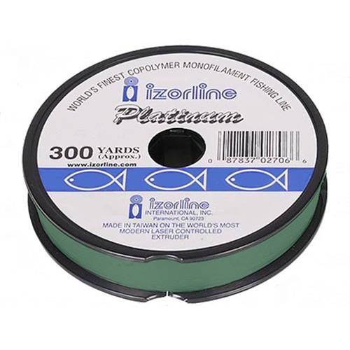 Izorline Platinum Monofilament Line 300-Yard Spool - Green - 10 Lb.