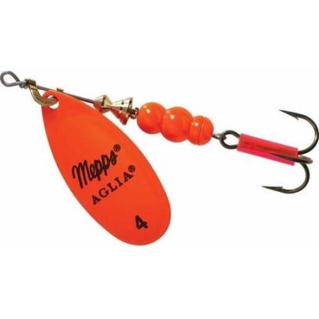 Mepps Aglia Original Plain Spinner - 1/2 Oz. - Hot Orange