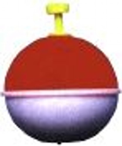 Comal Foam Float Round Snap on 1.25 Inch Red/ White 100 Pack SS125RW COMAL