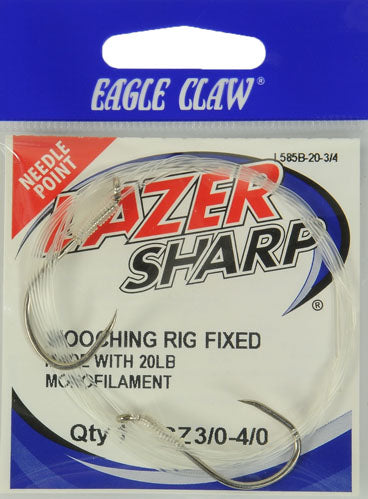 Lazer Sharp L585B-20-3/4 Terminal Tackle,Fish Hooks,Barbless Mooching