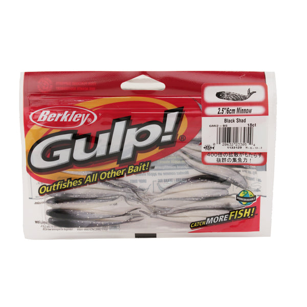 Berkley Black Shad Gulp Minnow – Berkley