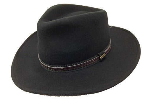 Dorfman Pacific Pacific Scala Men's Crushable Wool Outback Hat