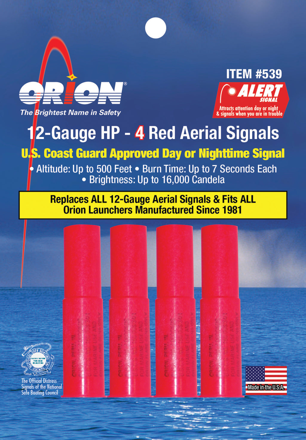 Orion Safety Signals High Performance Meteor Flare