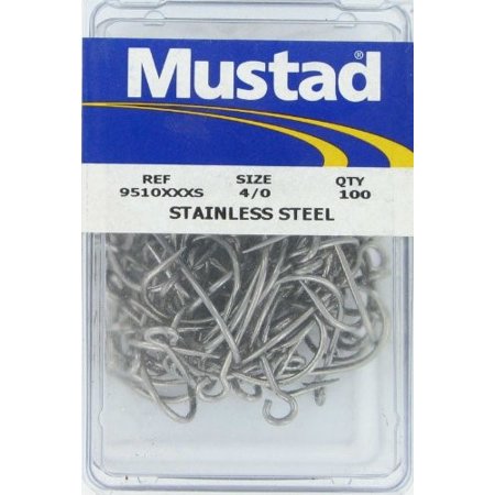 Mustad 9510XXXS Salmon Siwash 3X Strong Hollow Point Open Ring Classic