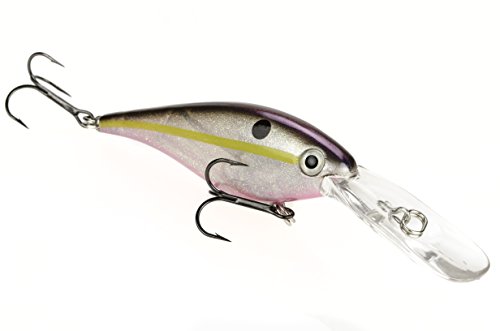 Strike King Walleye Elite Lucky Shad Bait, Crystal Shad with Pink Belly, 3-Inch Multi-Colored