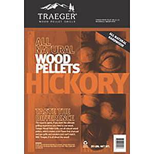 Traeger 20 Lb. Bag Hickory All-Natural Wood Grilling Pellets