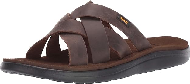 teva voya slide leather
