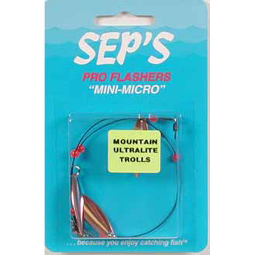 Sep's Pro Flasher Mini Micro Willow Leaf Trolling Blade, Copper