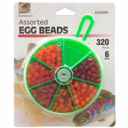 Danielson Assorted Egg Beads Fishing Tackle