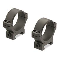 Leupold BackCountry 34mm Picatinny/Weaver Cross-Slot and Ring Mount Set Medium Aluminum Black Matte 183391