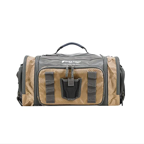 FROGG TOGGS Heavy Duty Fishing Tackle Duffle Bag, Solid Brown Elements, 3700