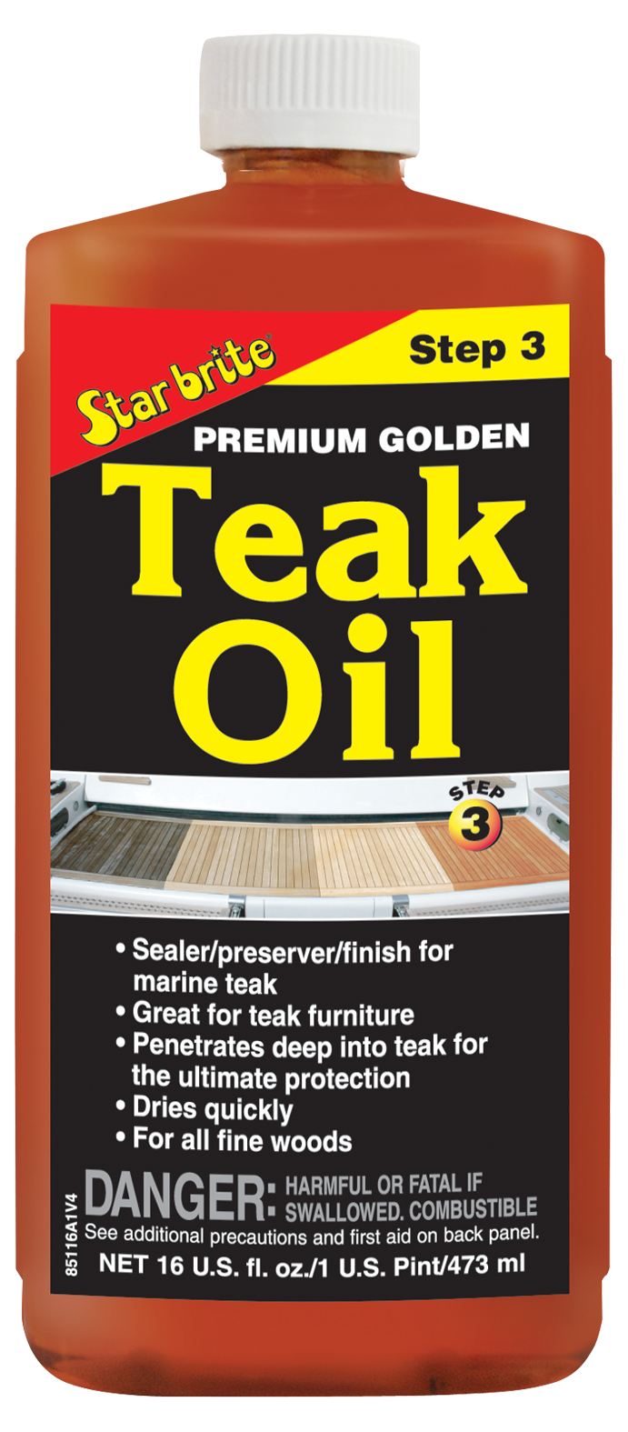 Starbrite Premium Teak Oil-Step 3