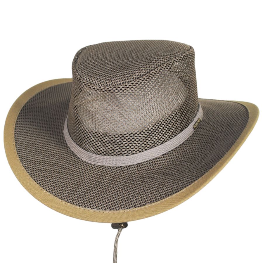 Dorfman Pacific Mesh Covered Soaker Safari Hat