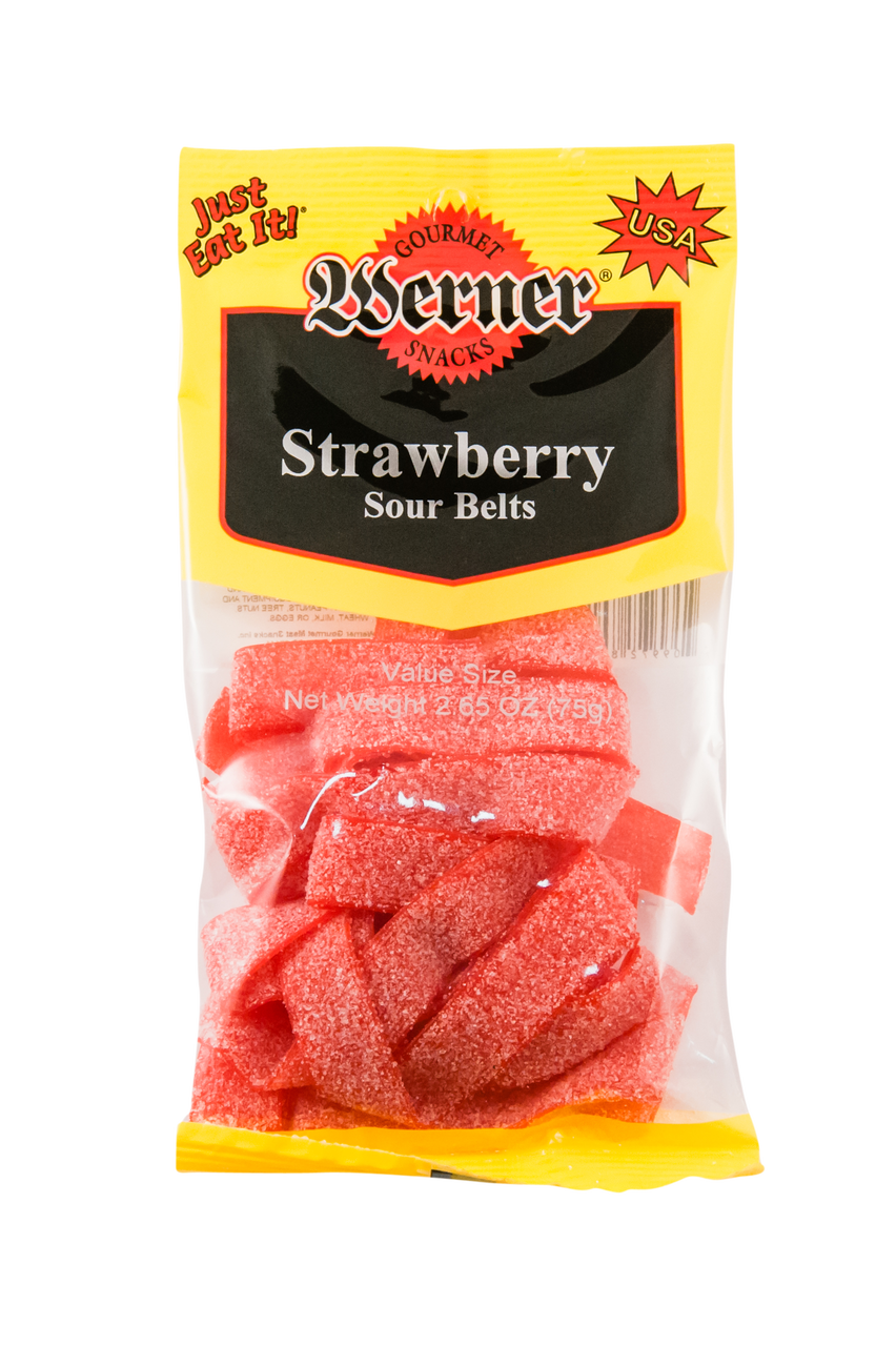 Werner Sour Belts Strawberry
