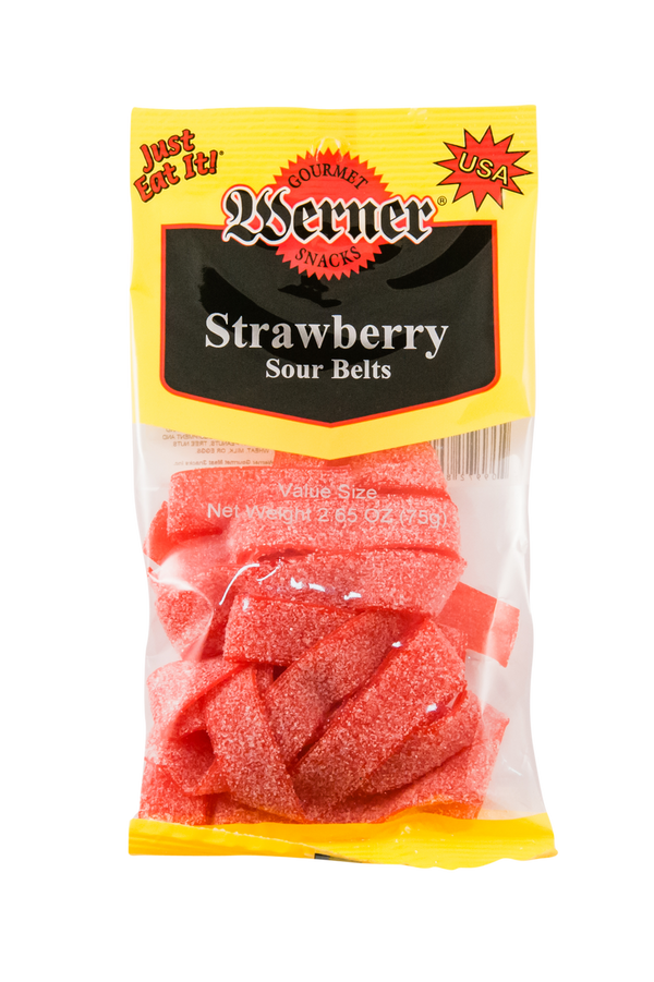 Werner Sour Belts Strawberry